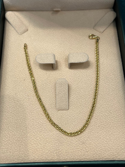 Pulso tejido franco / 20 cm / 2.6 gr / oro italiano
