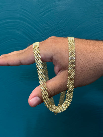 CADENA TEJIDO Chino / 60CM / 11.6 GR / ORO ITALIANO