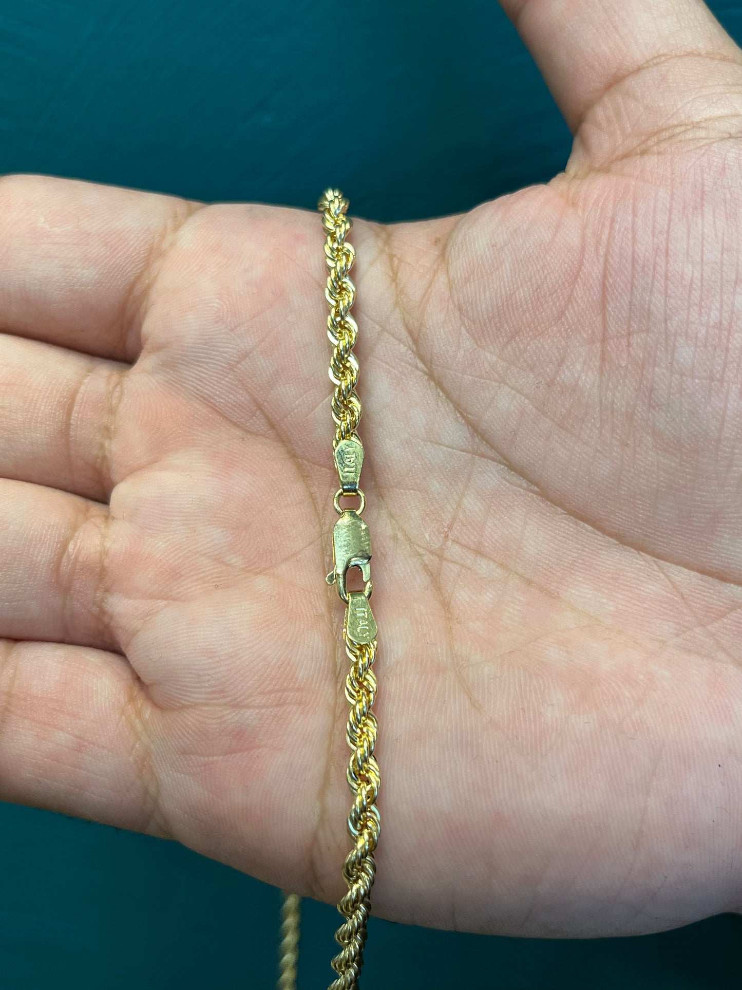 CADENA TEJIDO LAZO / 60CM / 11.5 GR / ORO ITALIANO