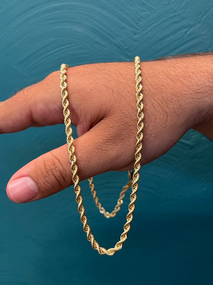 CADENA TEJIDO LAZO / 60CM / 11.5 GR / ORO ITALIANO