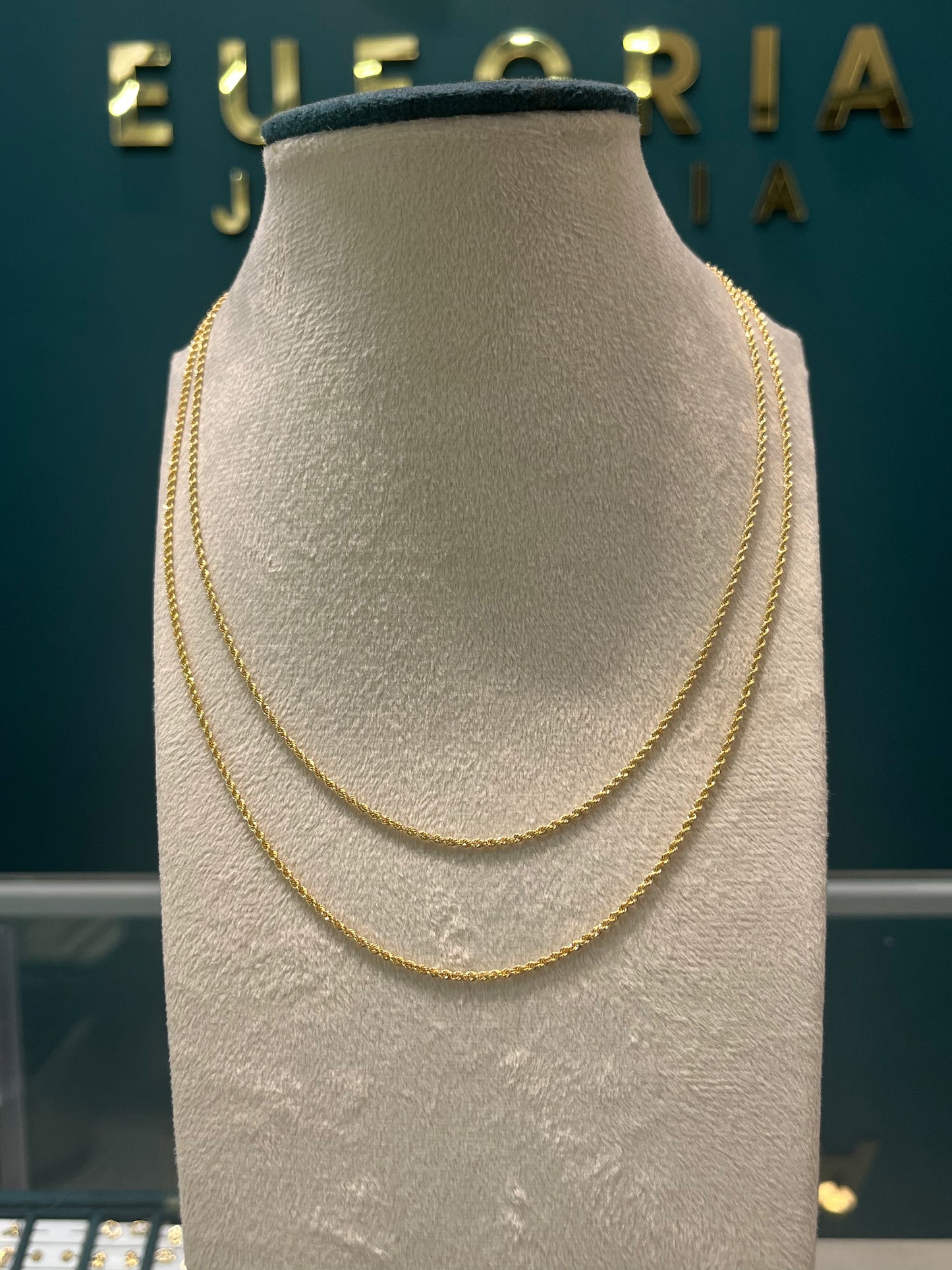 Cadena tejido lazo / oro italiano