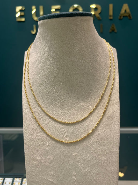 Cadena tejido lazo / oro italiano