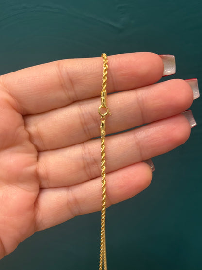 Cadena tejido lazo / oro italiano