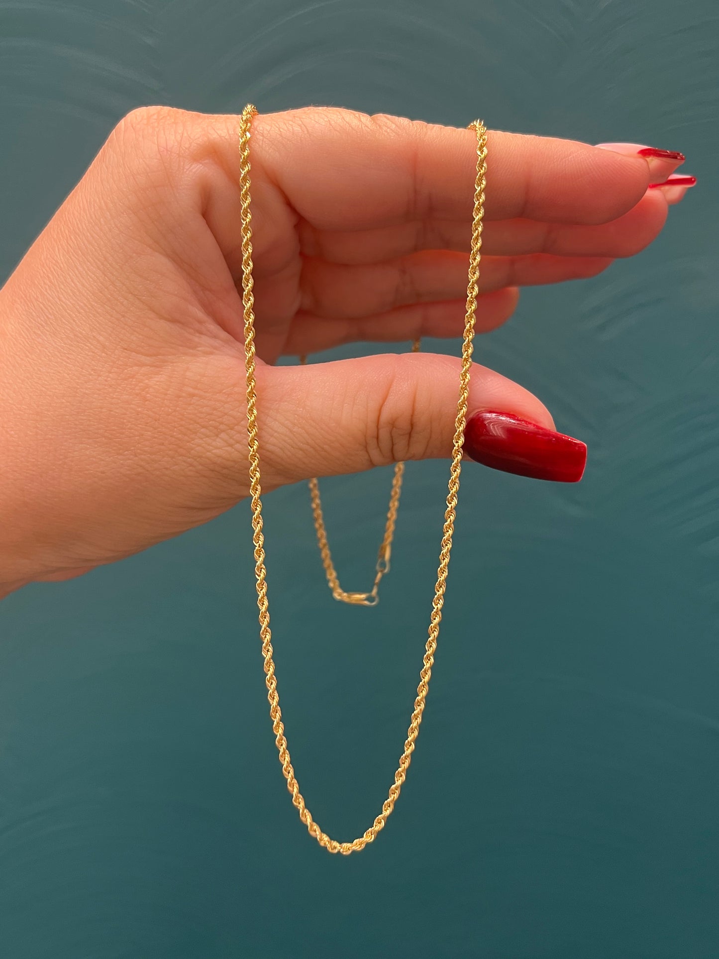 Cadena tejido lazo / oro italiano