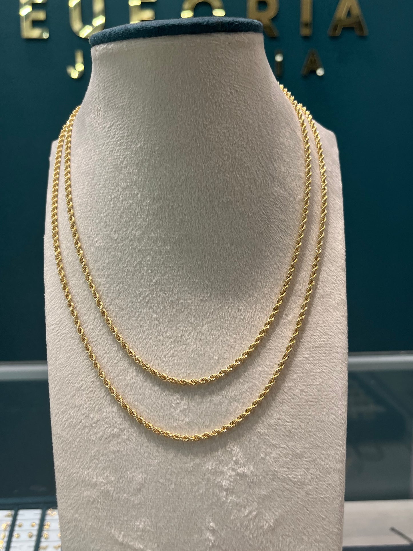 Cadena tejido lazo / oro italiano