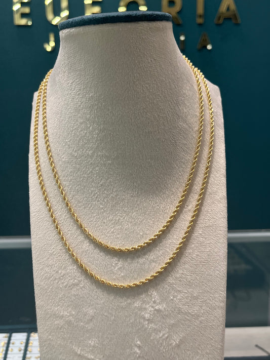 Cadena tejido lazo / oro italiano