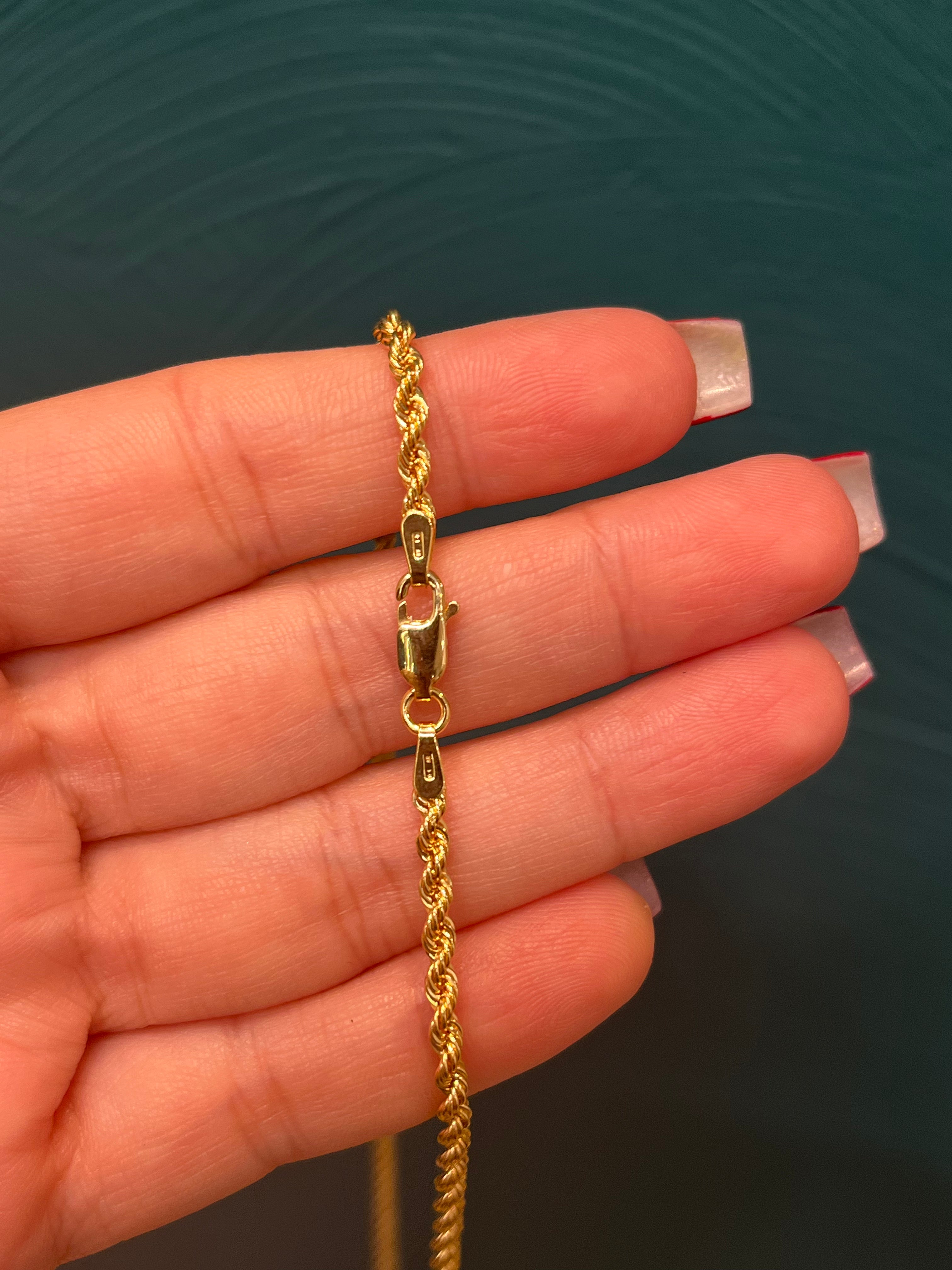 Cadena tejido lazo / oro italiano