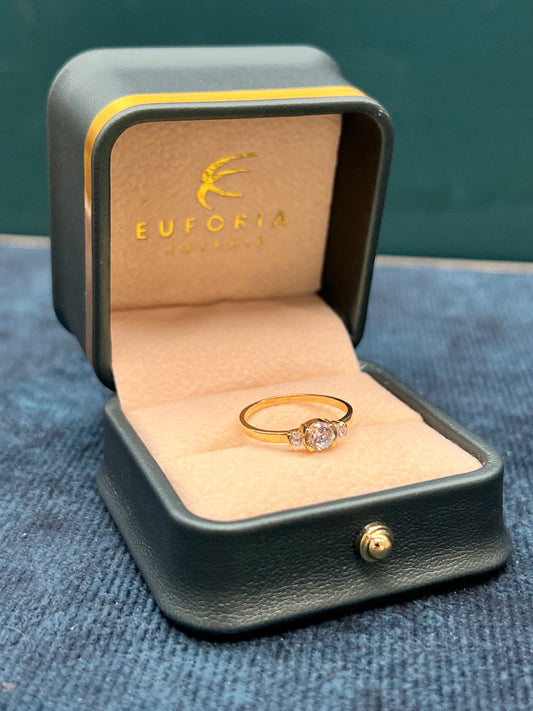 Anillo dama circones / talla 6 / 1.6 GR