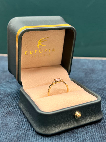 Anillo dama circones / talla 6 / 1.6 GR