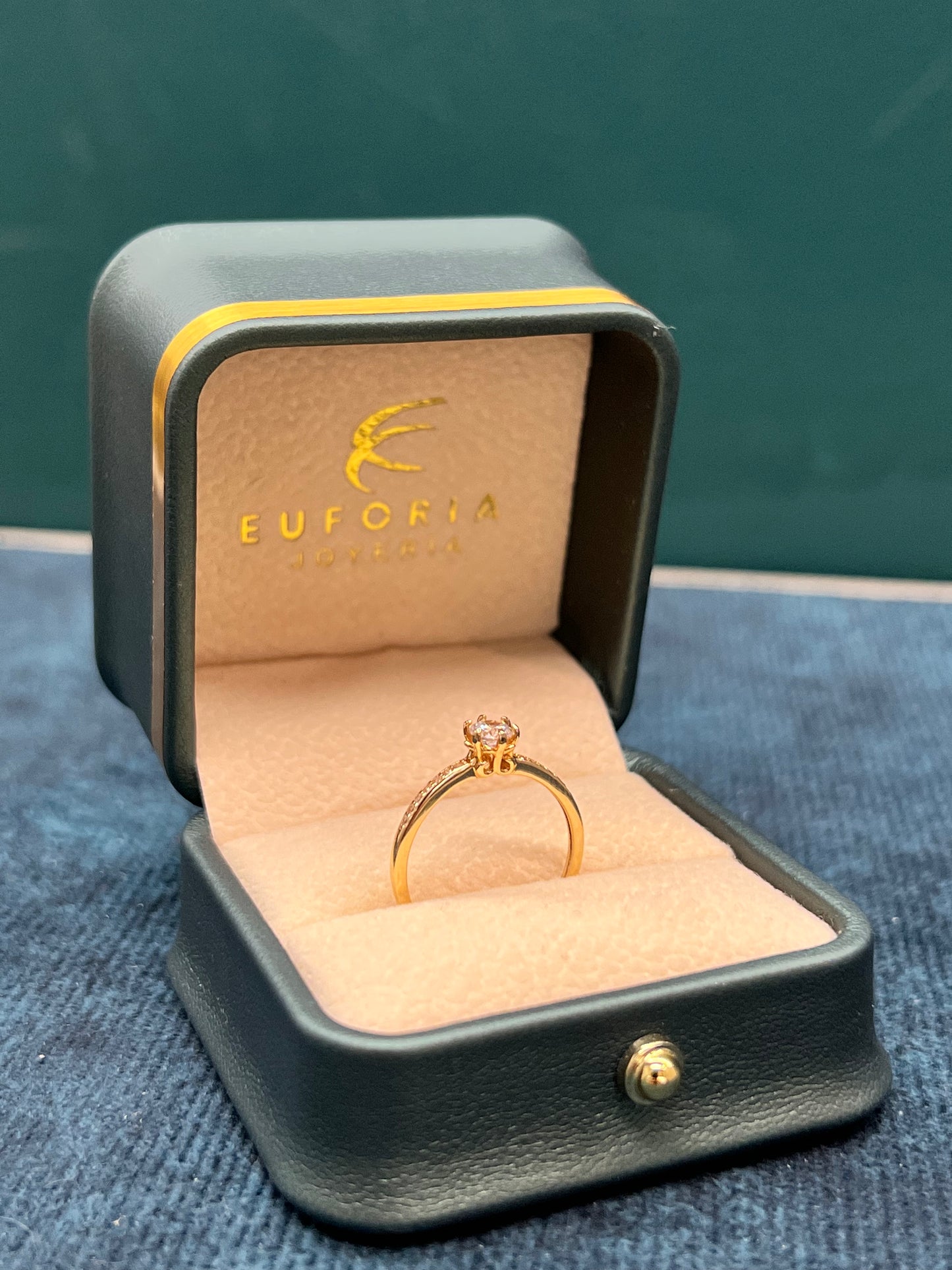 Anillo dama circones / ORO NACIONAL