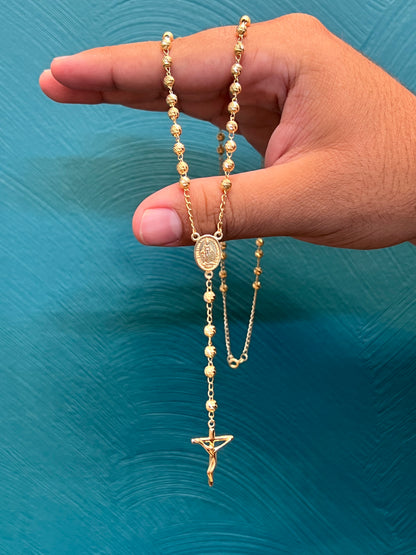 Rosario de caballero / 60 cm / 10.2 gr / oro nacional