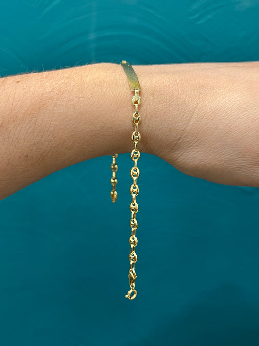 Esclava GCC , Oro nacional unisex - 20 cm / 3.2 gr