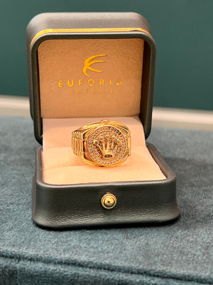 Anillo Rolex de caballero -Oro nacional / 10.6 gr - talla 11