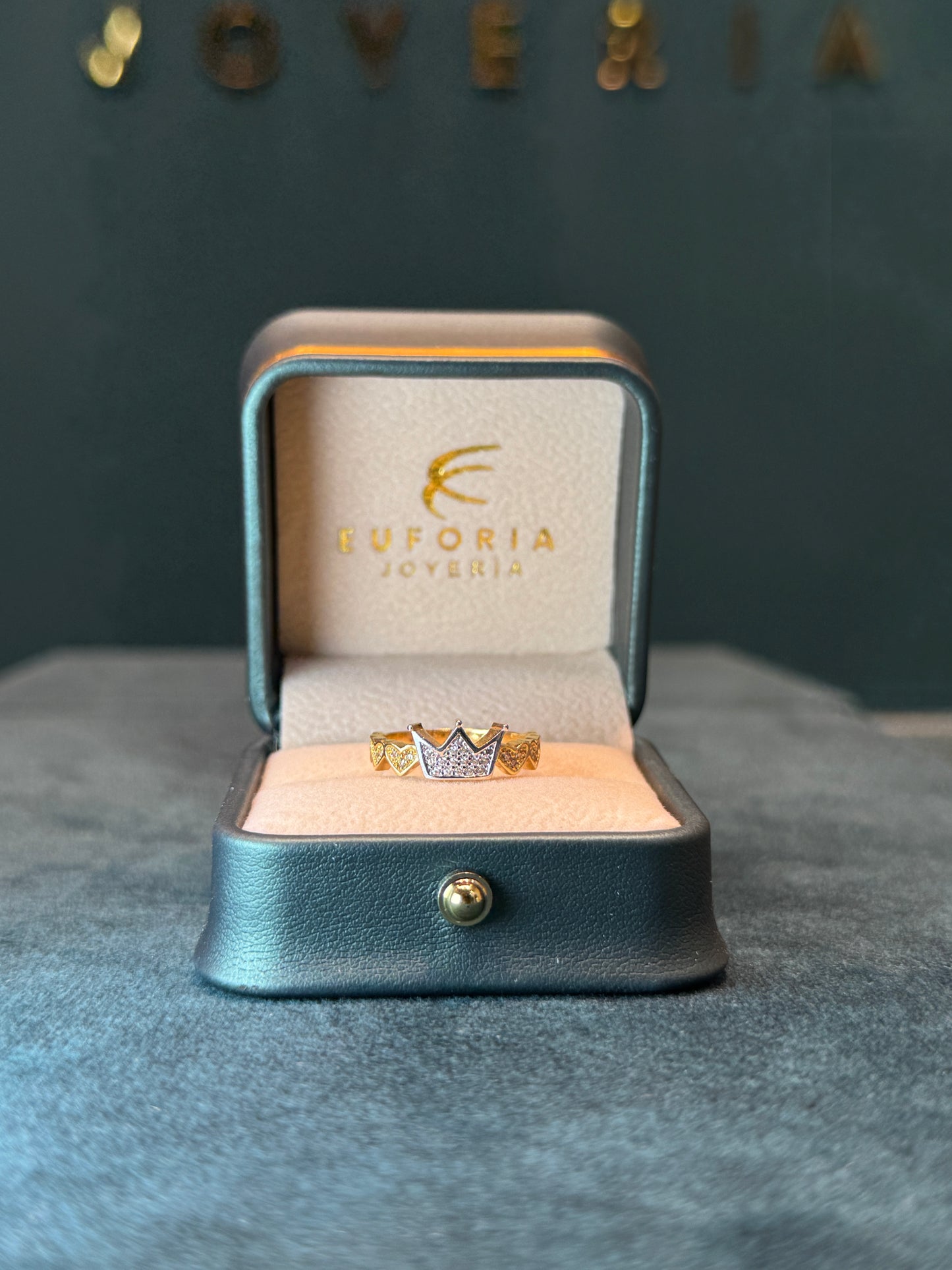 Anillo dama circones / talla 7 / 3.4gr