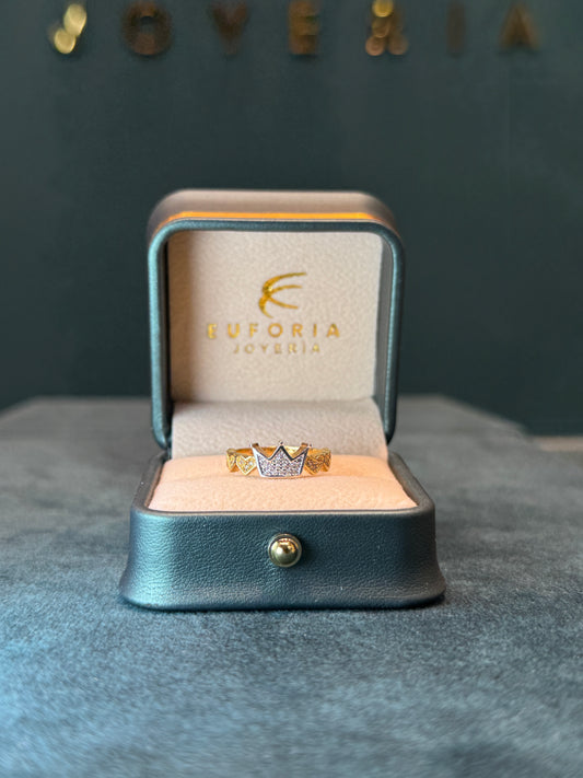 Anillo dama circones / talla 7 / 3.4gr