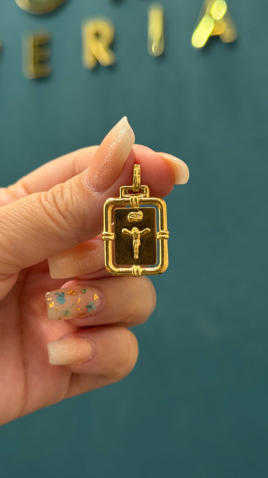 DIJE PLACA CRISTO / 1.3 GR