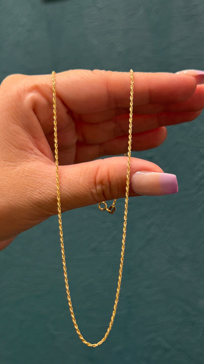 cadena tejido lazo / oro italiano