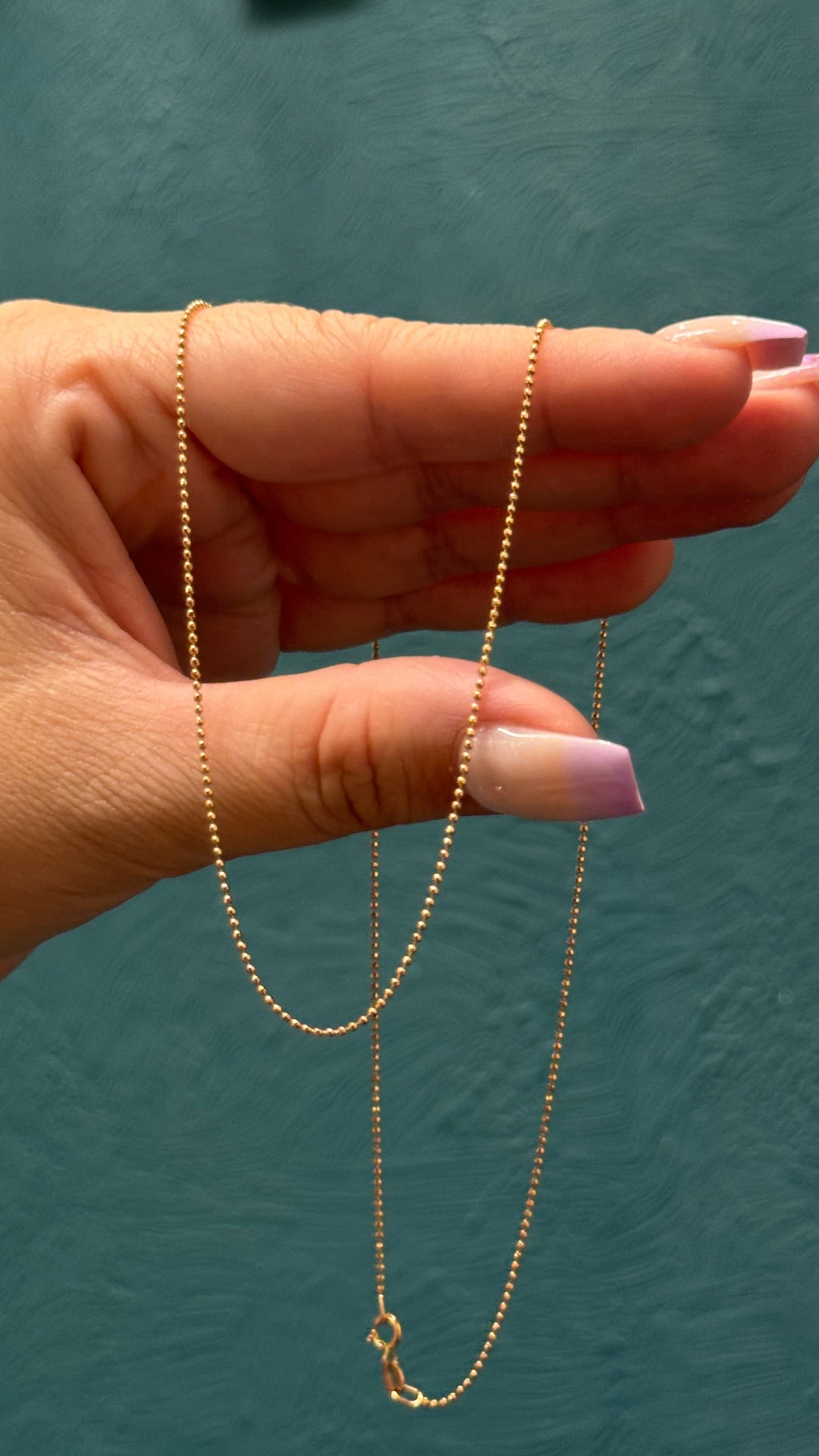 CADENA oro rosa / 2.1 gr / 50 cm / oro italiano
