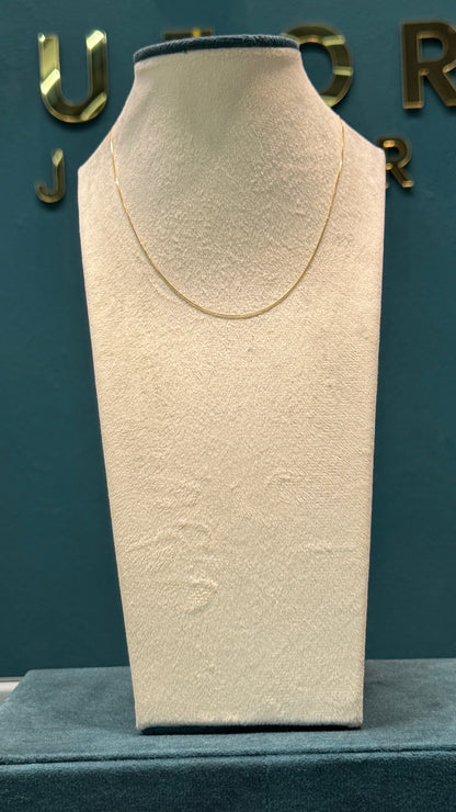 CADENA tejido veneciano / 1.3 gr / 45 cm / oro italiano