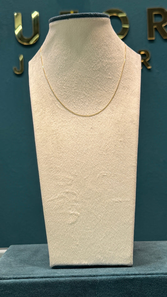 CADENA tejido veneciano / 1.3 gr / 45 cm / oro italiano