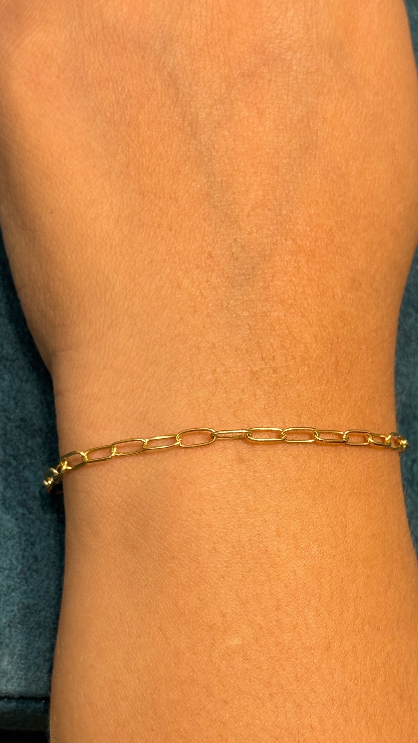 pulso tejido clip / 18 cm / 2.2 gr / oro nacional